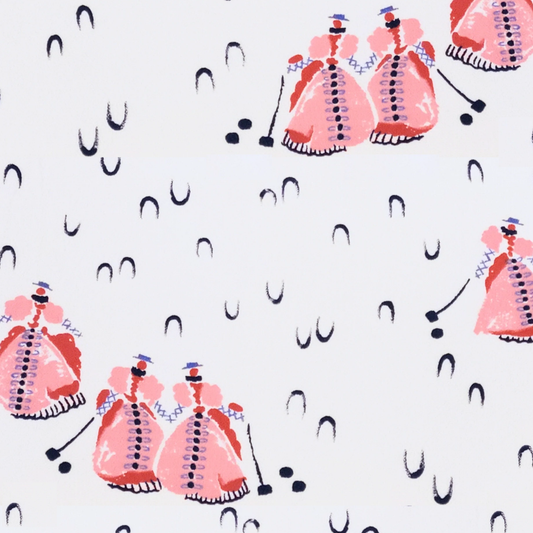 Croquet Pink and lavender Cocktail Napkins