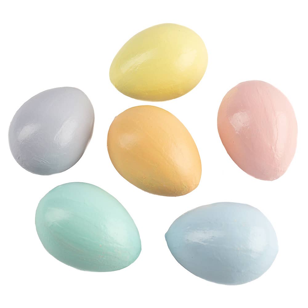 Pre-Painted Pastel Paper Mache Eggs