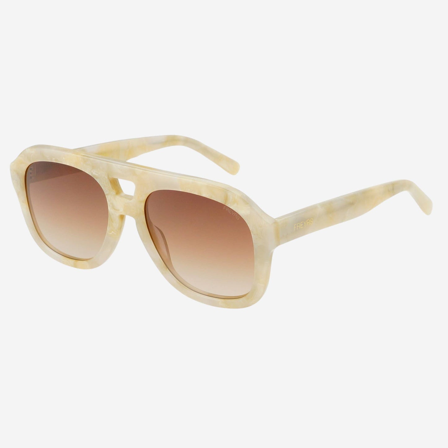 Voyager Aviator Sunglasses- Gry/Pearl