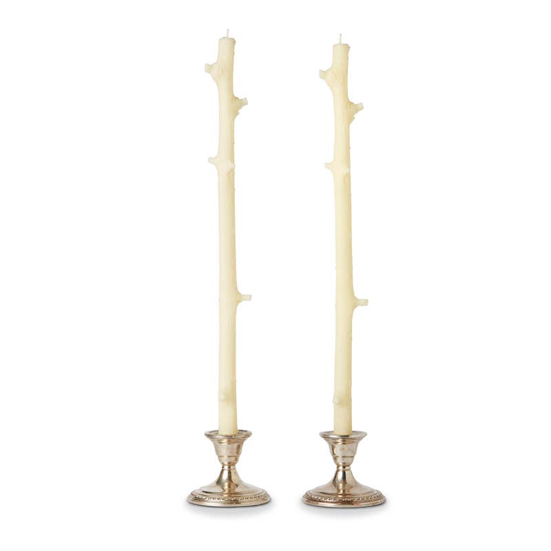 Stick Candles Hemlock / Pair Forest Green
