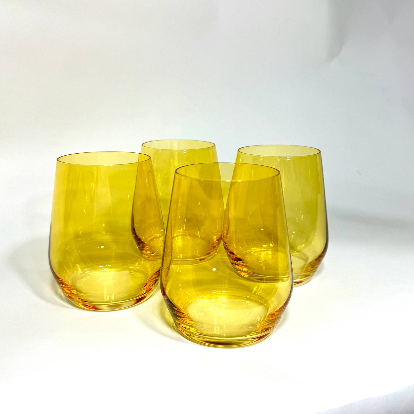 Sunshine Yellow - Colored Stemless Wineglass