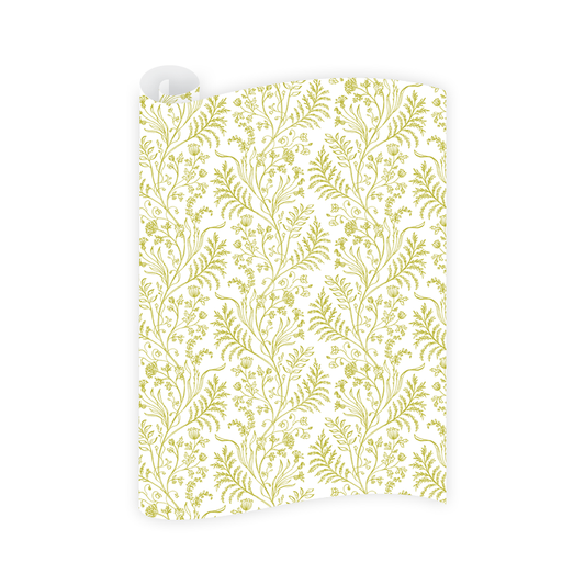 Fern Chartreuse Wrapping Paper Roll