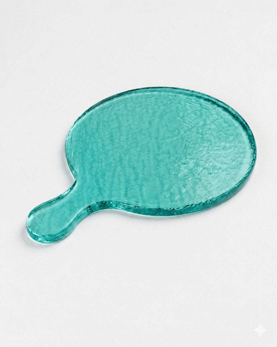 Hammered Glass Round Serving Board