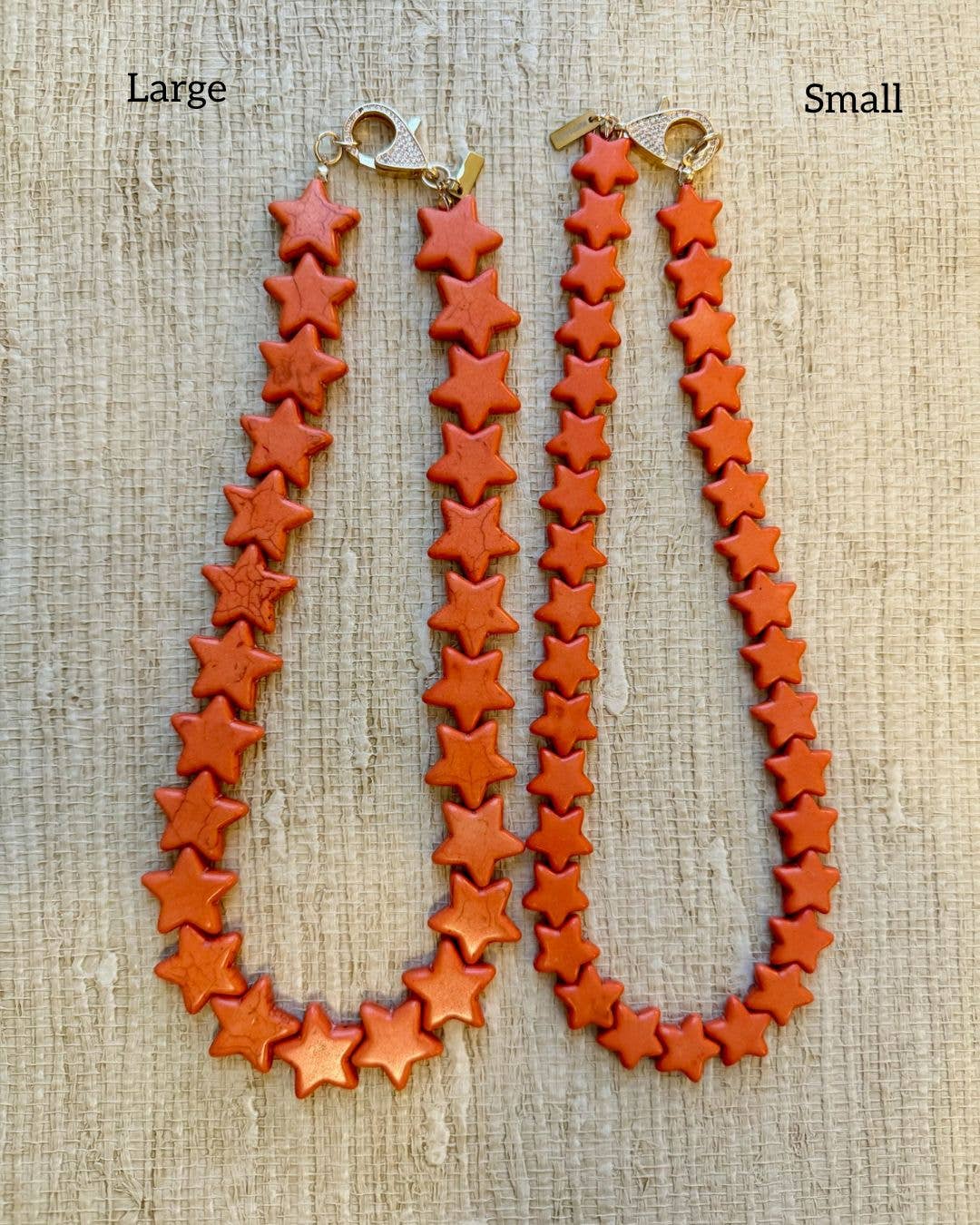 Sea Star Necklace - Large - Orange