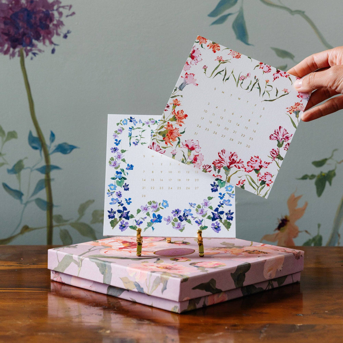 2027 Calendar in the Petal Box