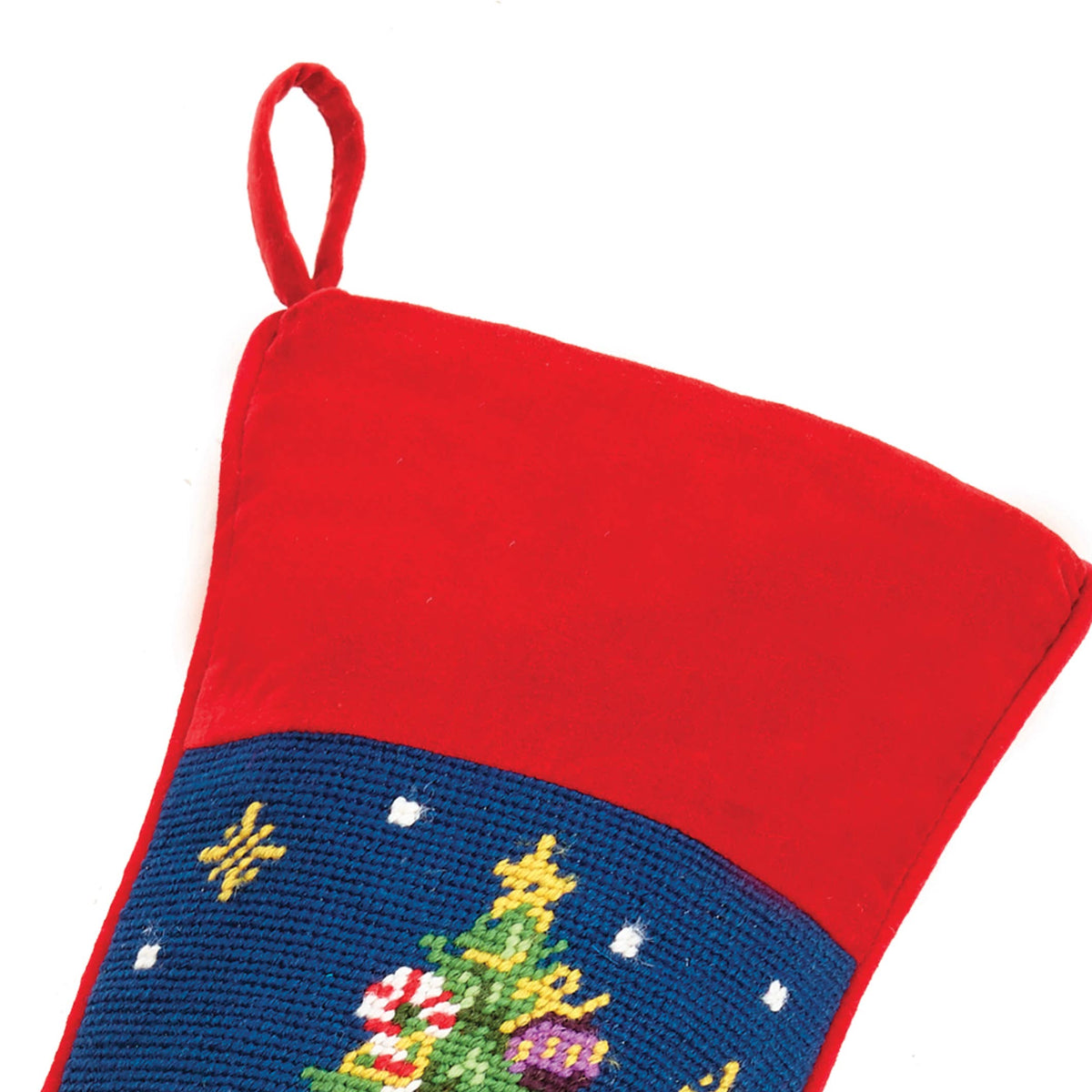 Christmas Tree Needlepoint Stocking
