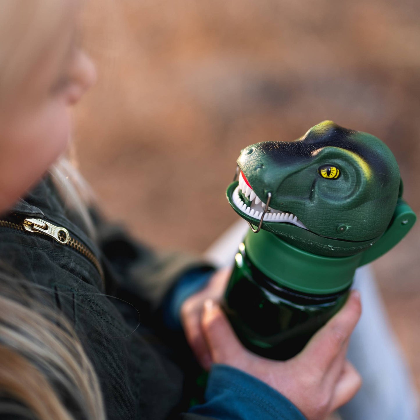 RoarBottle - T-Rex - Roaring Dinosaur Water Bottle for Kids