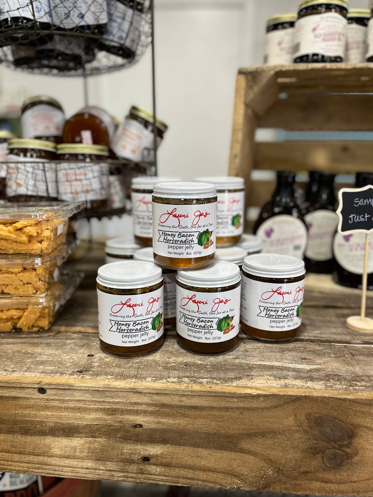 Lauri Jo's Honey Bacon Horseradish Pepper Jelly, 8oz