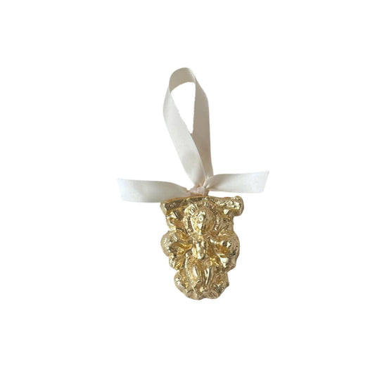 Ornament - Jesus in Manger in Gold