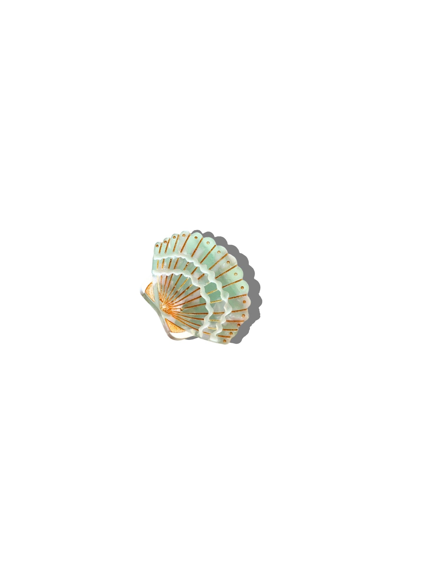 Hand-painted Mini Seashell Claw Hair Clip