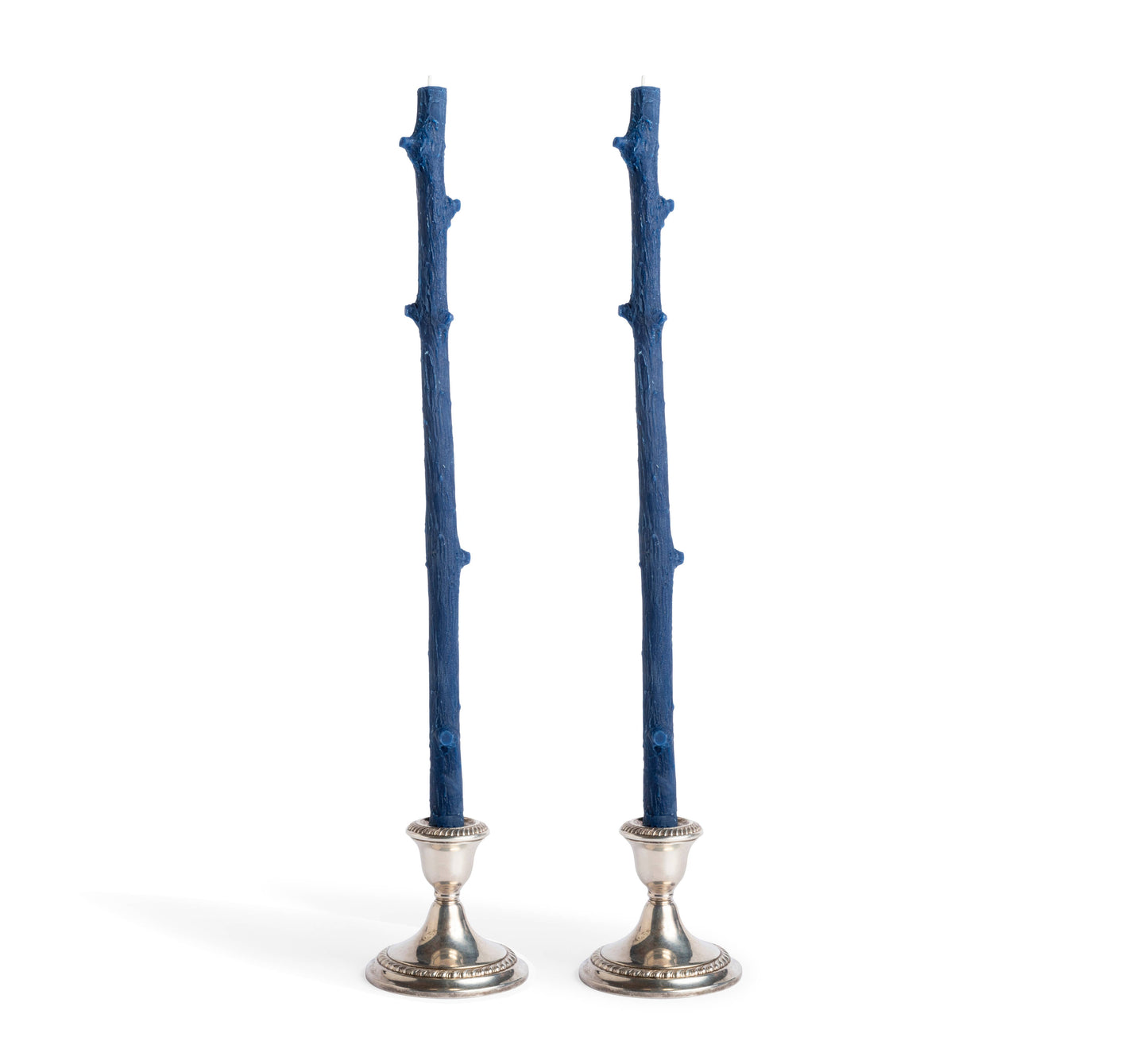 Stick Candles Hemlock / Pair: Robin Blue