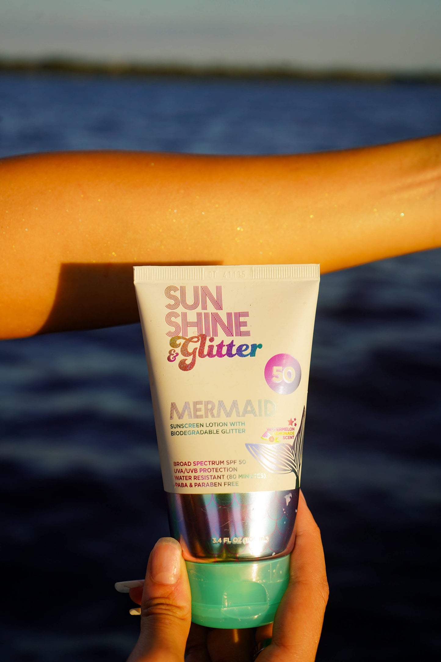 S&G Mermaid Biodegradable Glitter SPF 50 TUBE