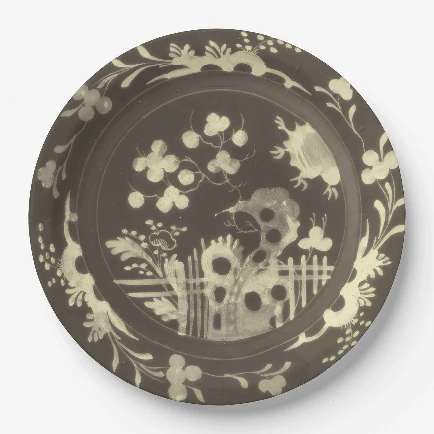 La Chinoiserie Fawn Paper Party Plate (Pack of 8)