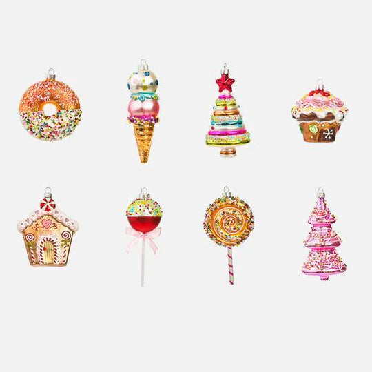 Sweets Glass Ornaments
