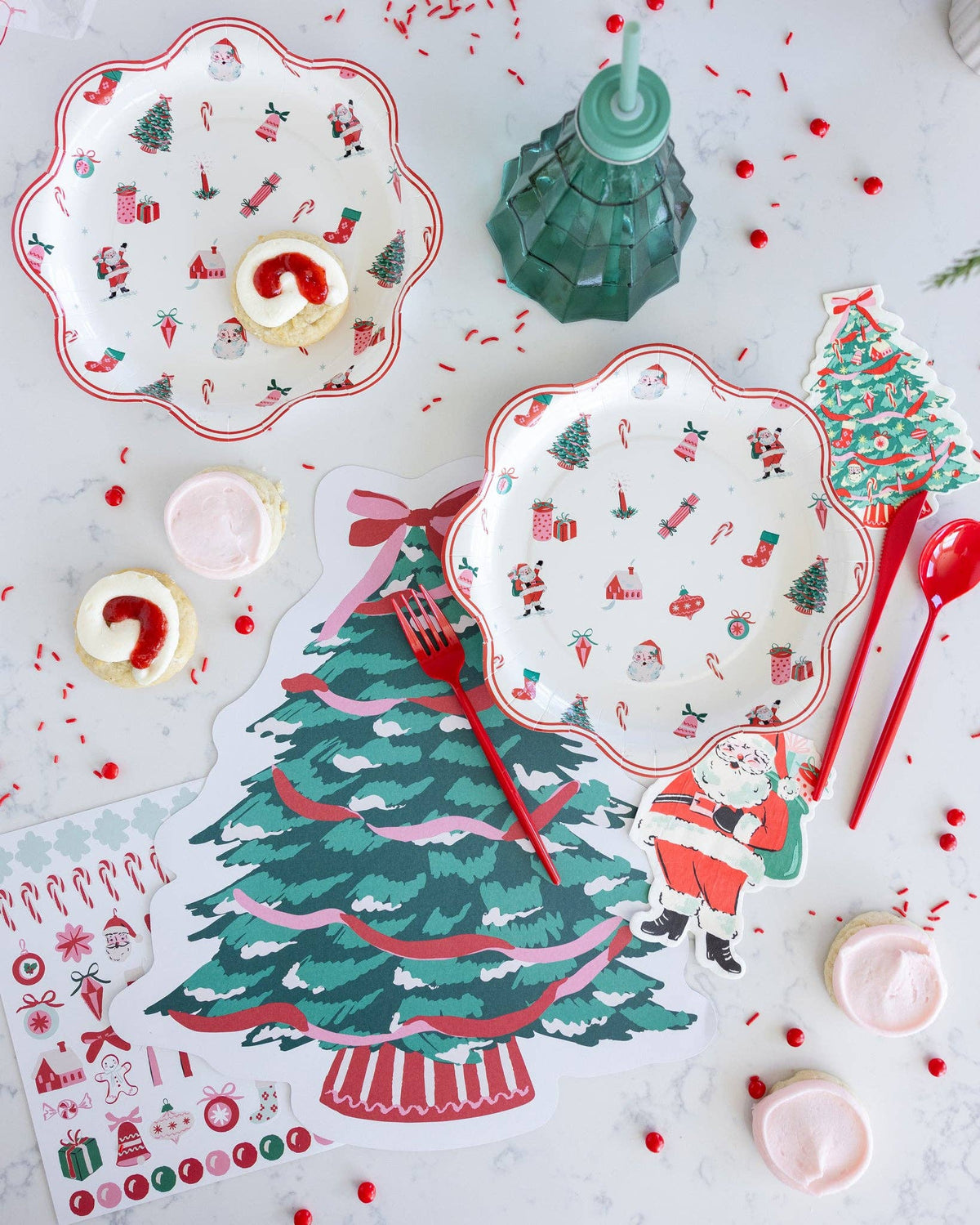Classic Christmas Tree Shaped Paper Napkins