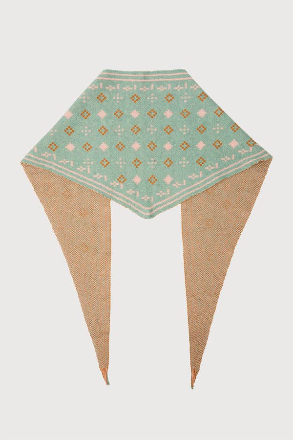 Foulard Knit Triangle Scarf