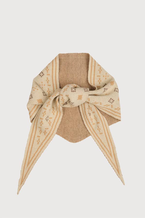 Foulard Knit Triangle Scarf