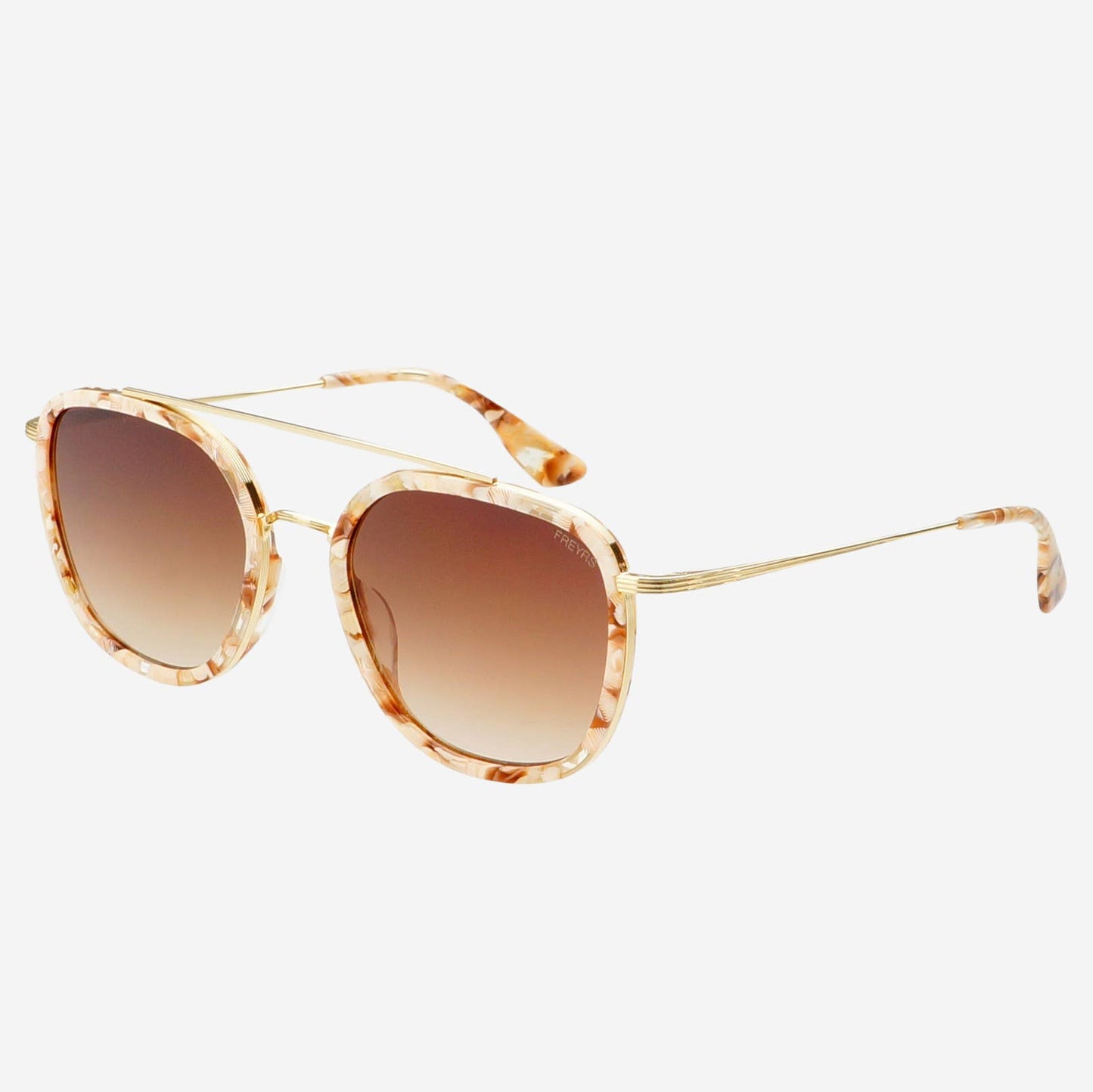 Weston Acetate Round Unisex Sunglasses- Pink/Pearl