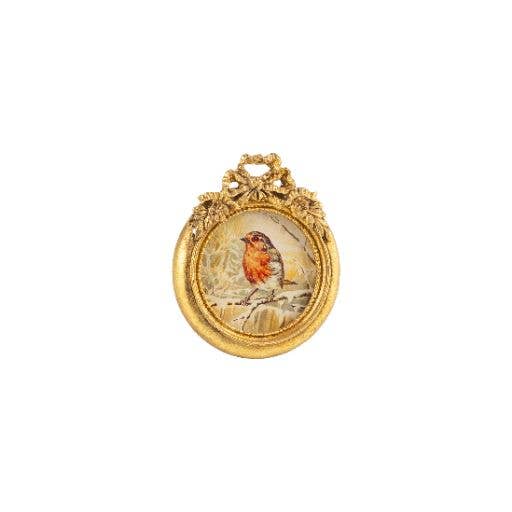 Gold round bow frame 3x4