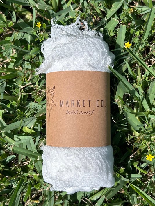 Gauze Scarf - White