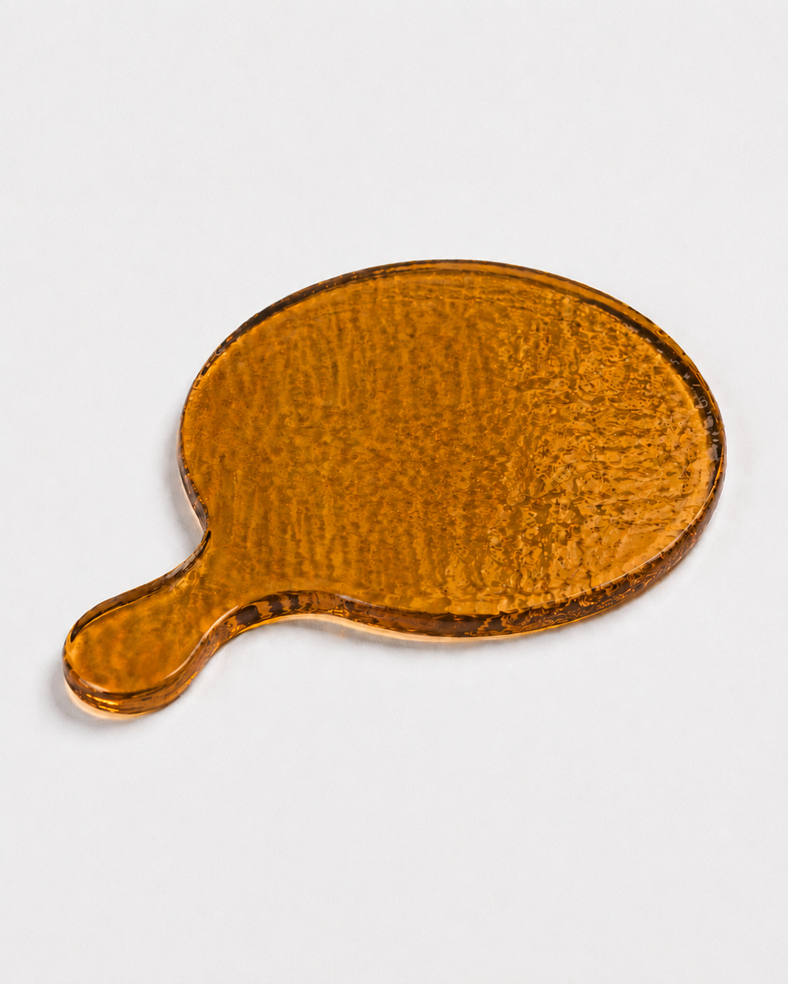 Hammered Glass Round Serving Board