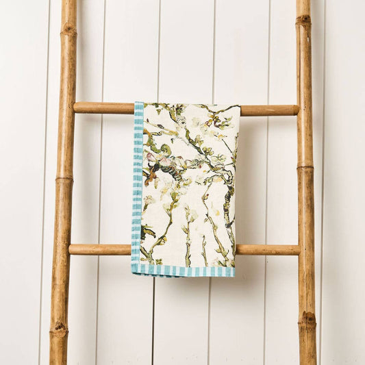 Almond Tree - White Tea Towel