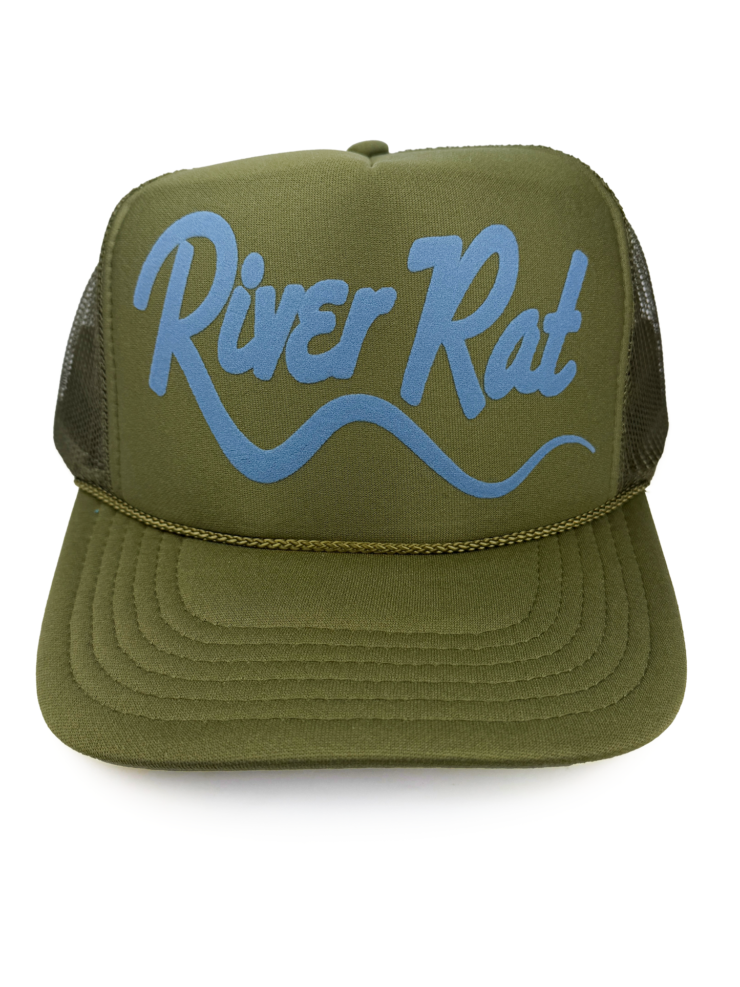 River Rat Adult Trucker Hat: Olive