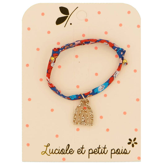 Liberty Betsy Ann Scarlet Bracelet (Gold Rainbow)