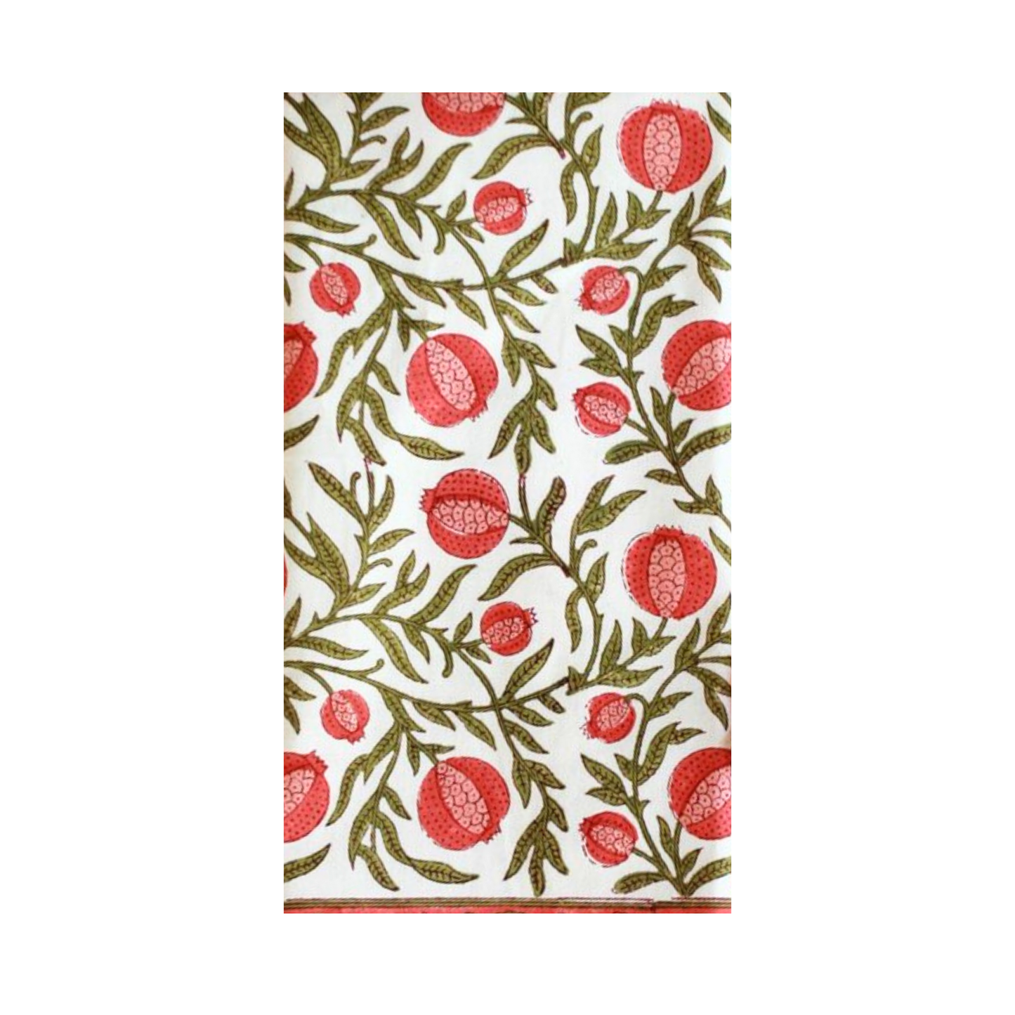 Pomegranate Block Print - Cloth Feel Disposable Napkins