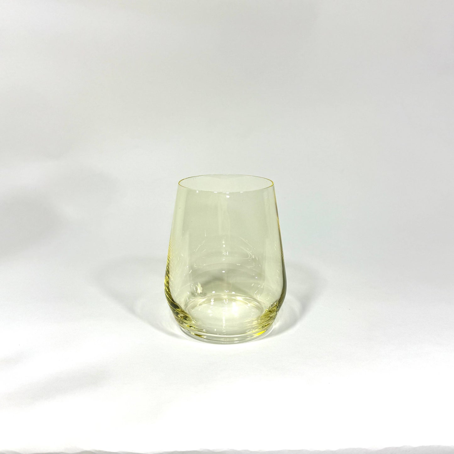 Lemon Drop Yellow - Stemless Colored Wineglass