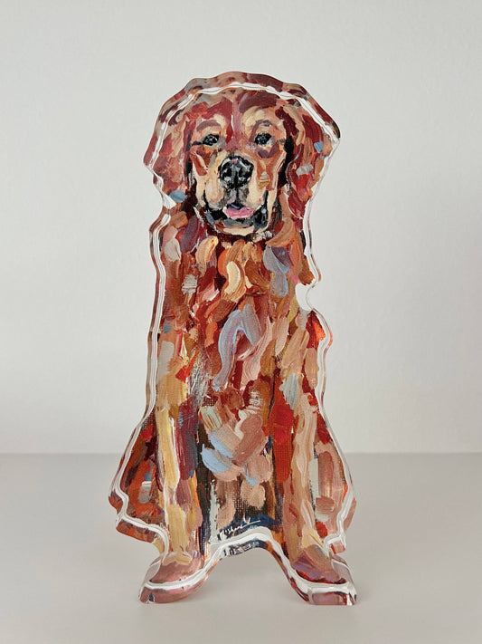 Golden Retriever Red acrylic