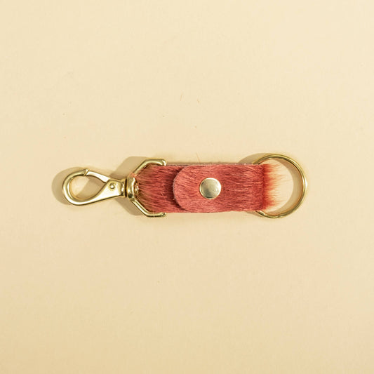 Keychain - Lychee Hair on Hide