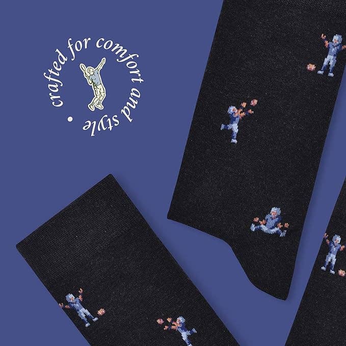 The Furious Football Player | Novelty Socks for NFL Fans