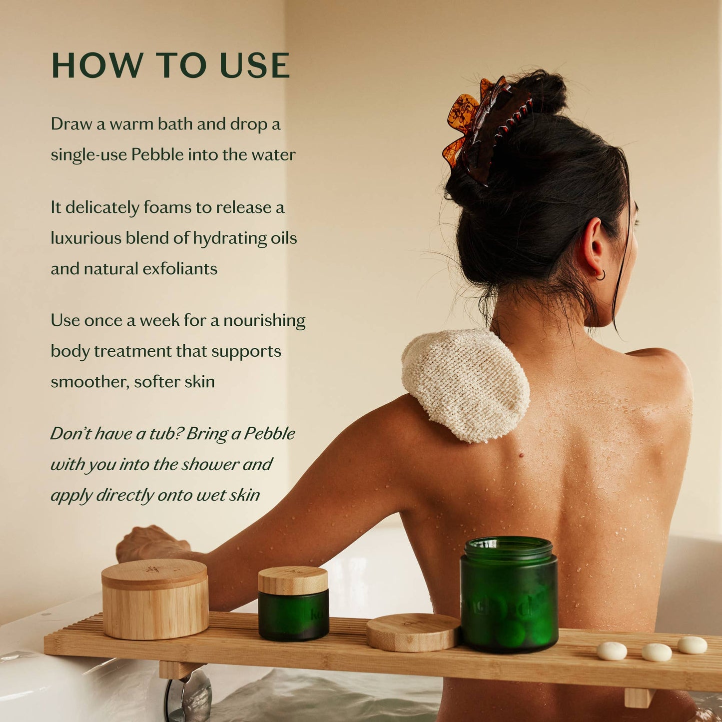 Sleep Pebble | Deep Moisturizing Solid Bath & Shower Oil