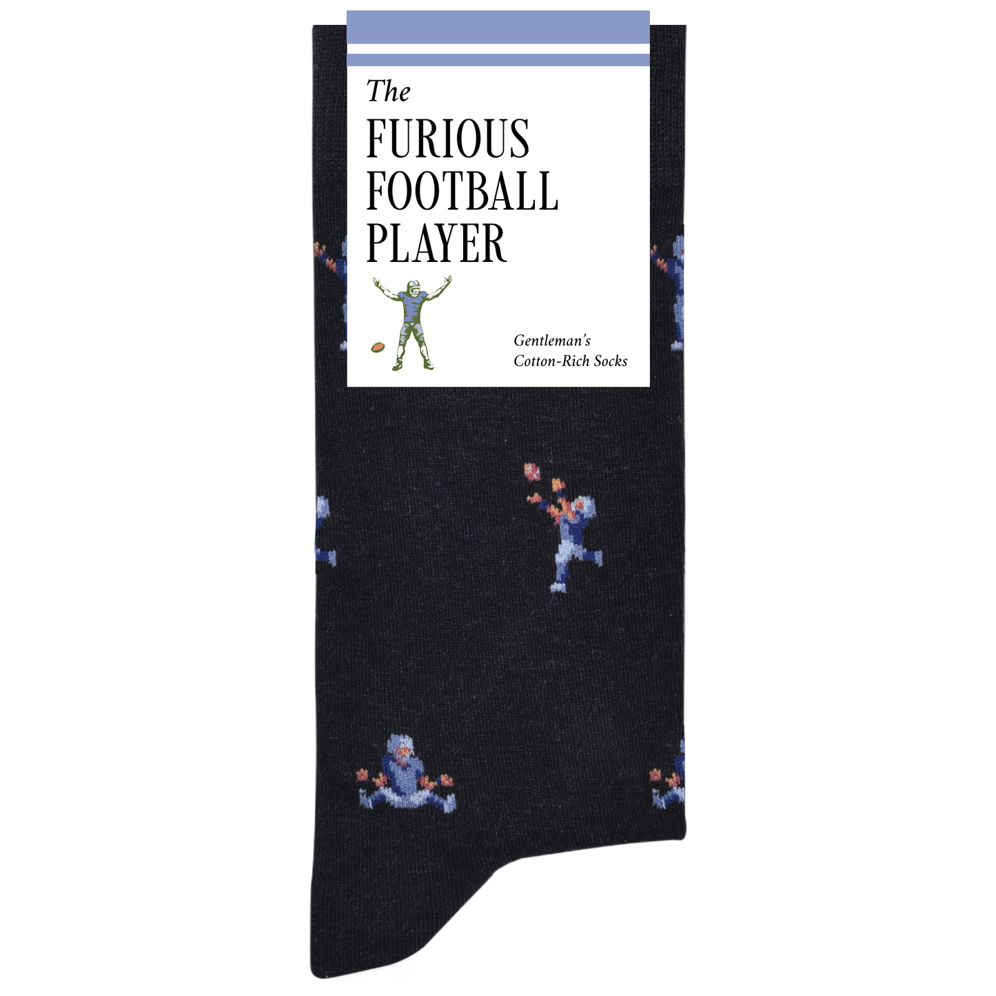 The Furious Football Player | Novelty Socks for NFL Fans