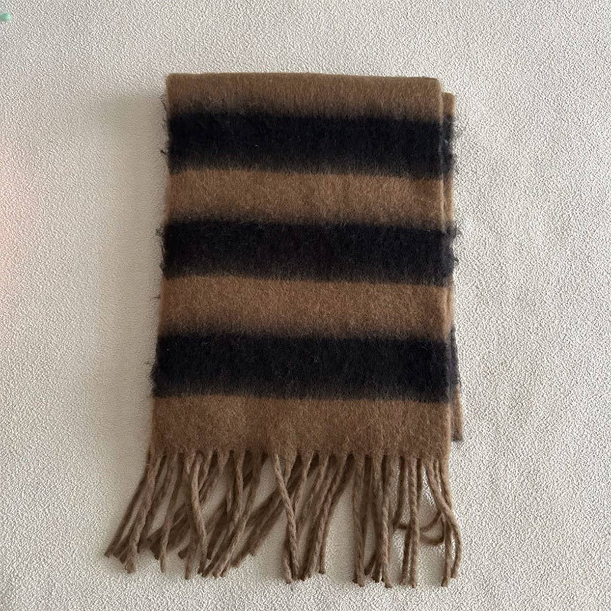 Blue/Brown Stripe Scarf