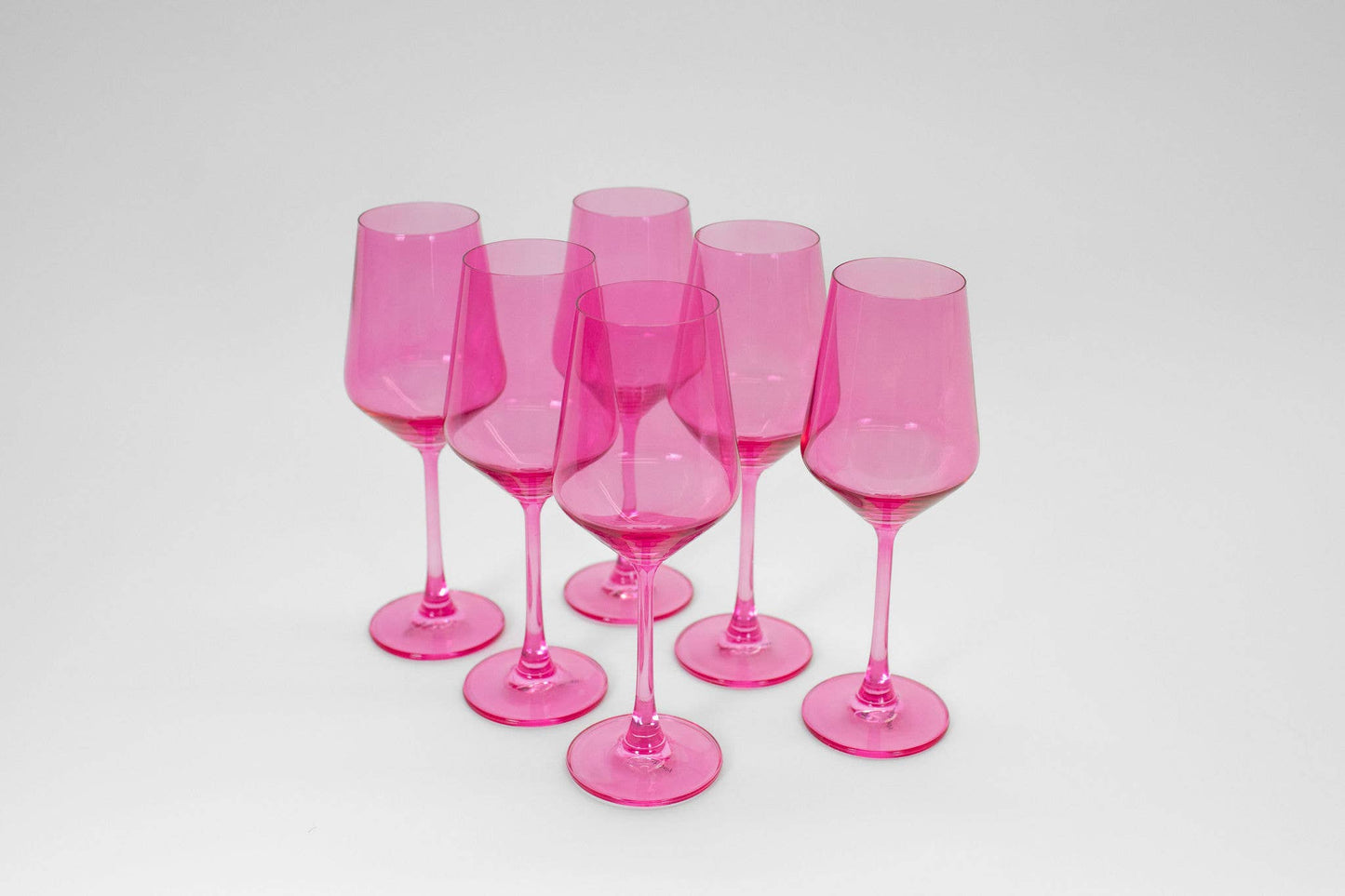 Bubblegum Pink - Colored Wine Glass