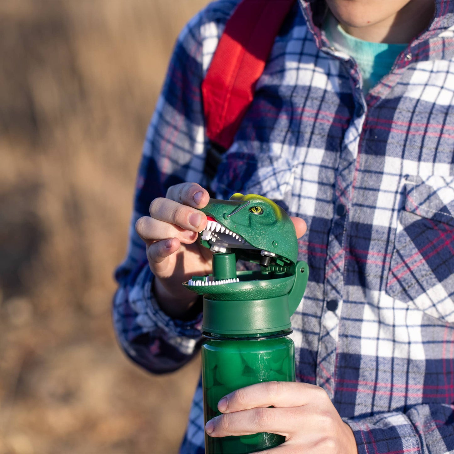 RoarBottle - T-Rex - Roaring Dinosaur Water Bottle for Kids