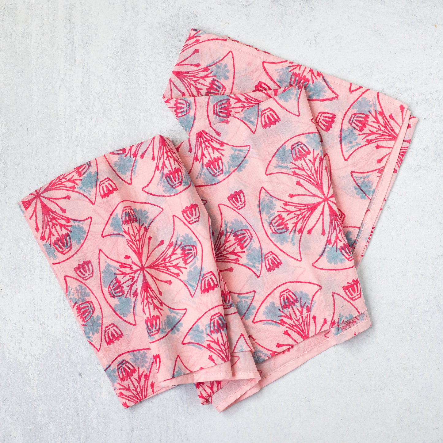 Sarong - Pink Voile - Mosaic, Saltwater & Pink