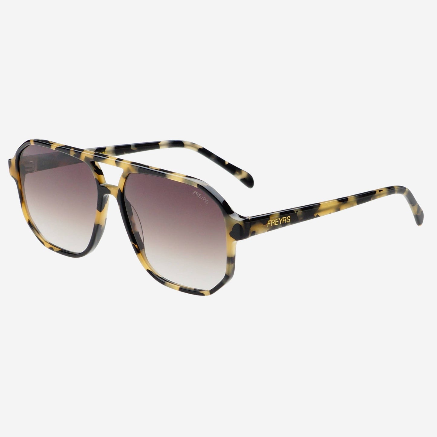 Billie Unisex Aviator Sunglasses- Tort