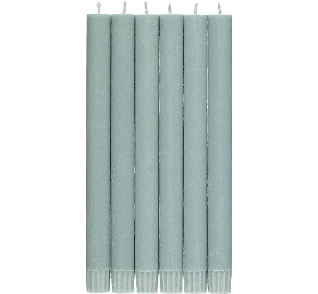 Opaline Green Dinner Candle