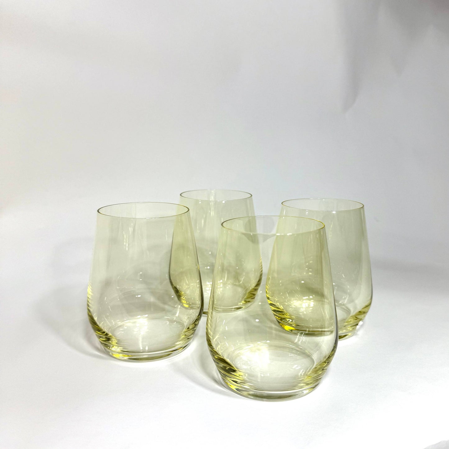 Lemon Drop Yellow - Stemless Colored Wineglass