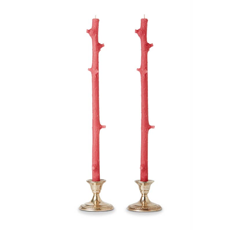 Stick Candles Hemlock / Pair: Robin Blue