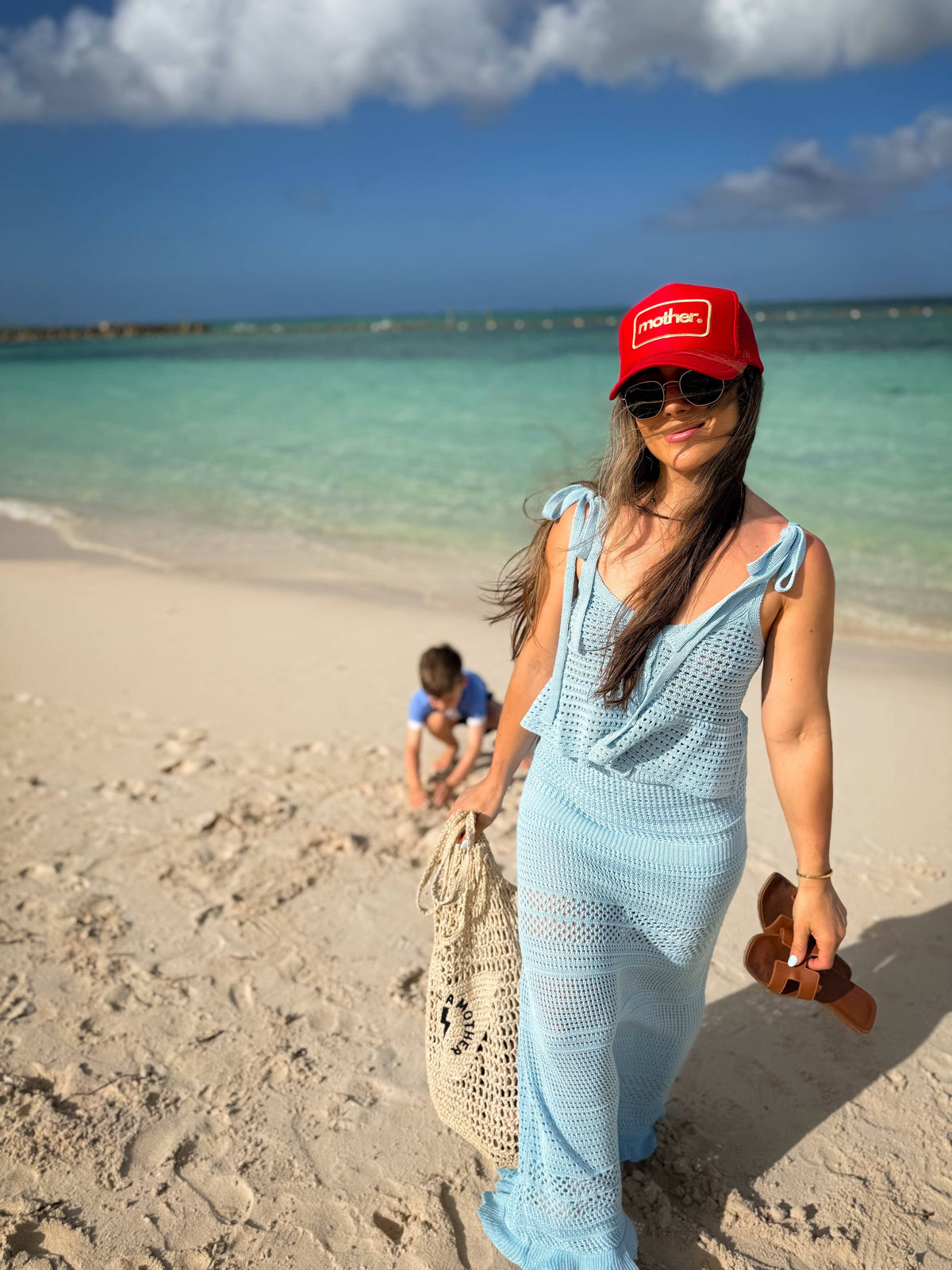 Mother Patch Trucker Hat - Red