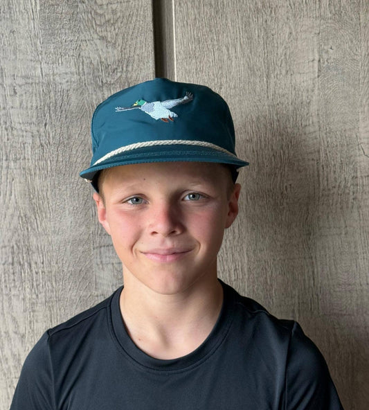 Flying Mallard Duck Hat — Early Flight Edition (TEAL)