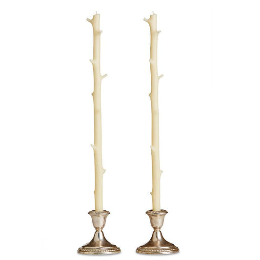 Stick Candles Hickory / Pair: White Chocolate