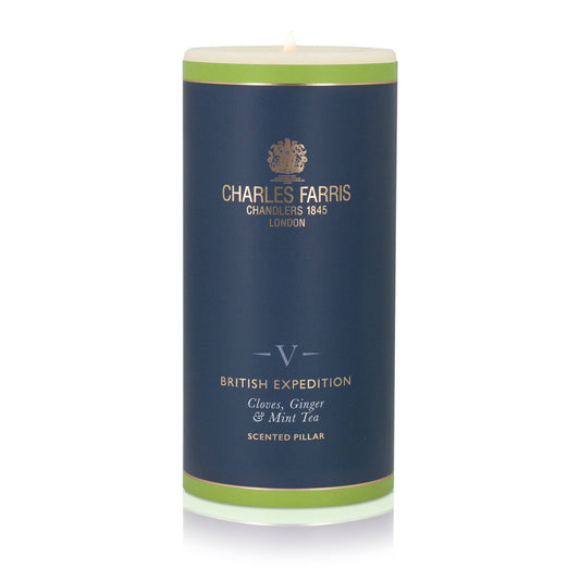 V British Expedition Scented Pillar Candle