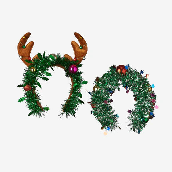 Reindeer/Wreath Holiday Headbands