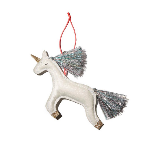 Unicorn Glitter Ornament