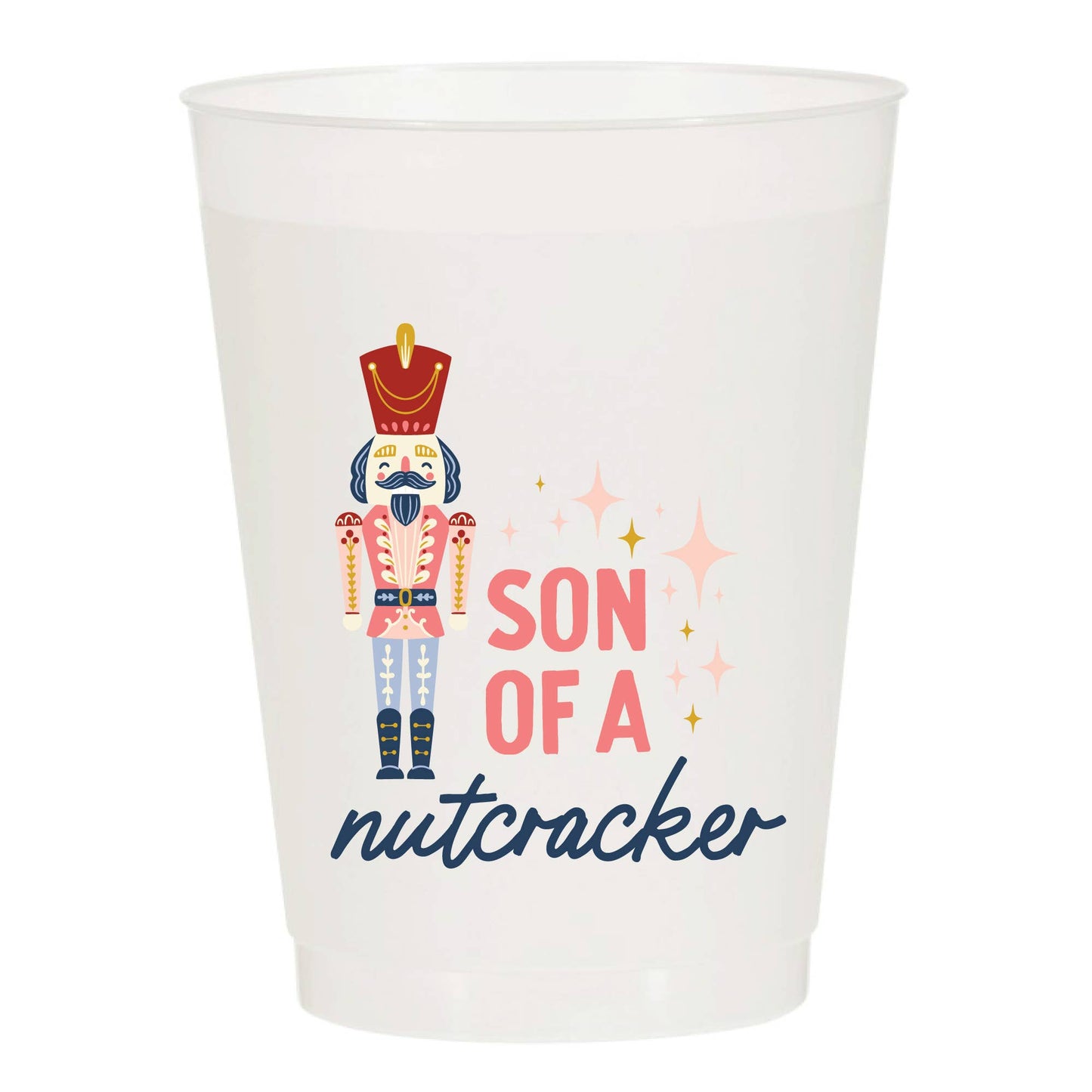 Son Of A Nutcracker Vintage Christmas Set of 10 Reusable Cup